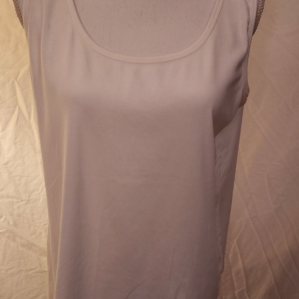 Talbots Stretch Weekend White tank, size 1X